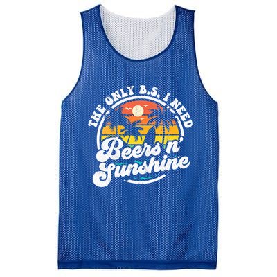 Wo The Only Bs I Need Is Beers And Sunshine Retro Beach Cool Gift Mesh Reversible Basketball Jersey Tank
