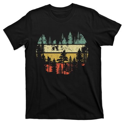 Wildlife Trees Outdoors Nature Retro Forest Sleeveless T-Shirt