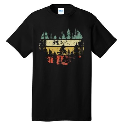 Wildlife Trees Outdoors Nature Retro Forest Sleeveless Tall T-Shirt