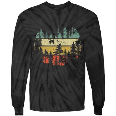 Wildlife Trees Outdoors Nature Retro Forest Sleeveless Tie-Dye Long Sleeve Shirt