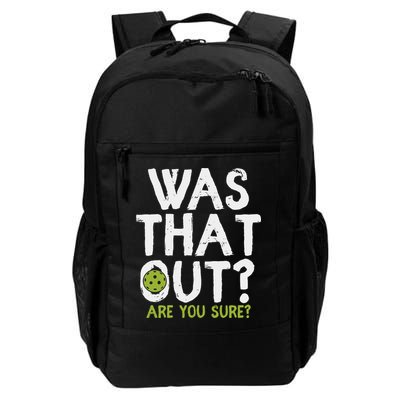 Was That Out Pickleball Pickle Ball Player Backpack