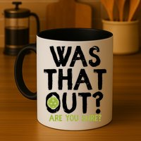 Was That Out Pickleball Pickle Ball Player Mug