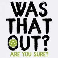 Was That Out Pickleball Pickle Ball Player Garment-Dyed Sweatshirt