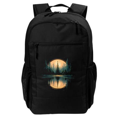 Wildlife Trees Outdoors Nature Retro Forest Graphic Daily Commute Backpack