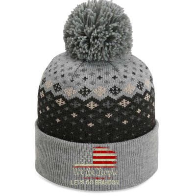 We The People Let's Go Brandon The Baniff Cuffed Pom Beanie