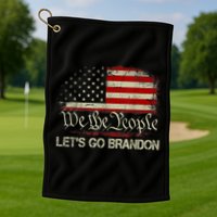 We The People Let's Go Brandon Golf Towel