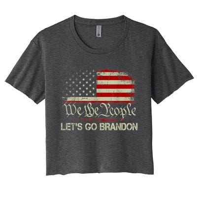 We The People Let's Go Brandon Crop Top