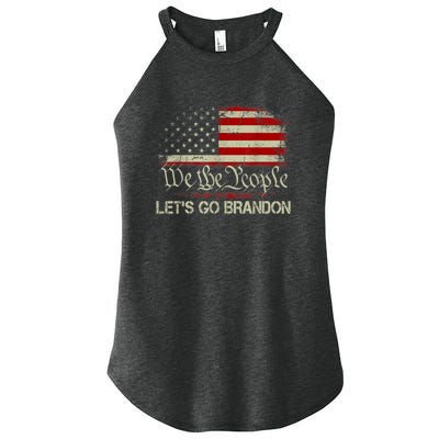 We The People Let's Go Brandon Women's Perfect Tri Rocker Tank