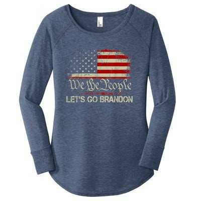 We The People Let's Go Brandon Women's Perfect Tri Tunic Long Sleeve Shirt