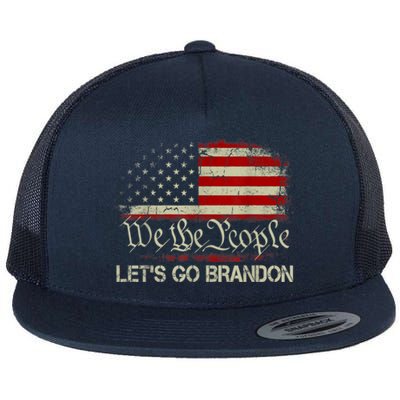 We The People Let's Go Brandon Flat Bill Trucker Hat