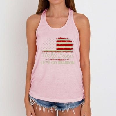 We The People Let's Go Brandon Women's Knotted Racerback Tank