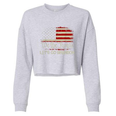 We The People Let's Go Brandon Cropped Pullover Crew