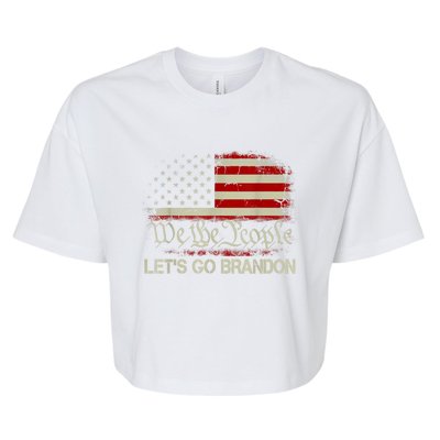 We The People Let's Go Brandon Bella+Canvas Jersey Crop Tee