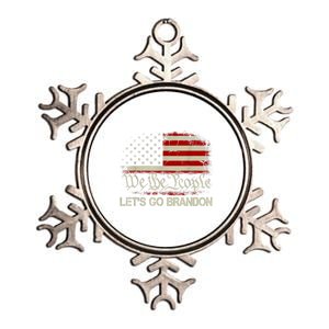 We The People Let's Go Brandon Metallic Star Ornament