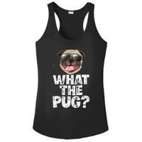 What The Pug Funny Dog Lover Pun Gifts Ladies PosiCharge Competitor Racerback Tank