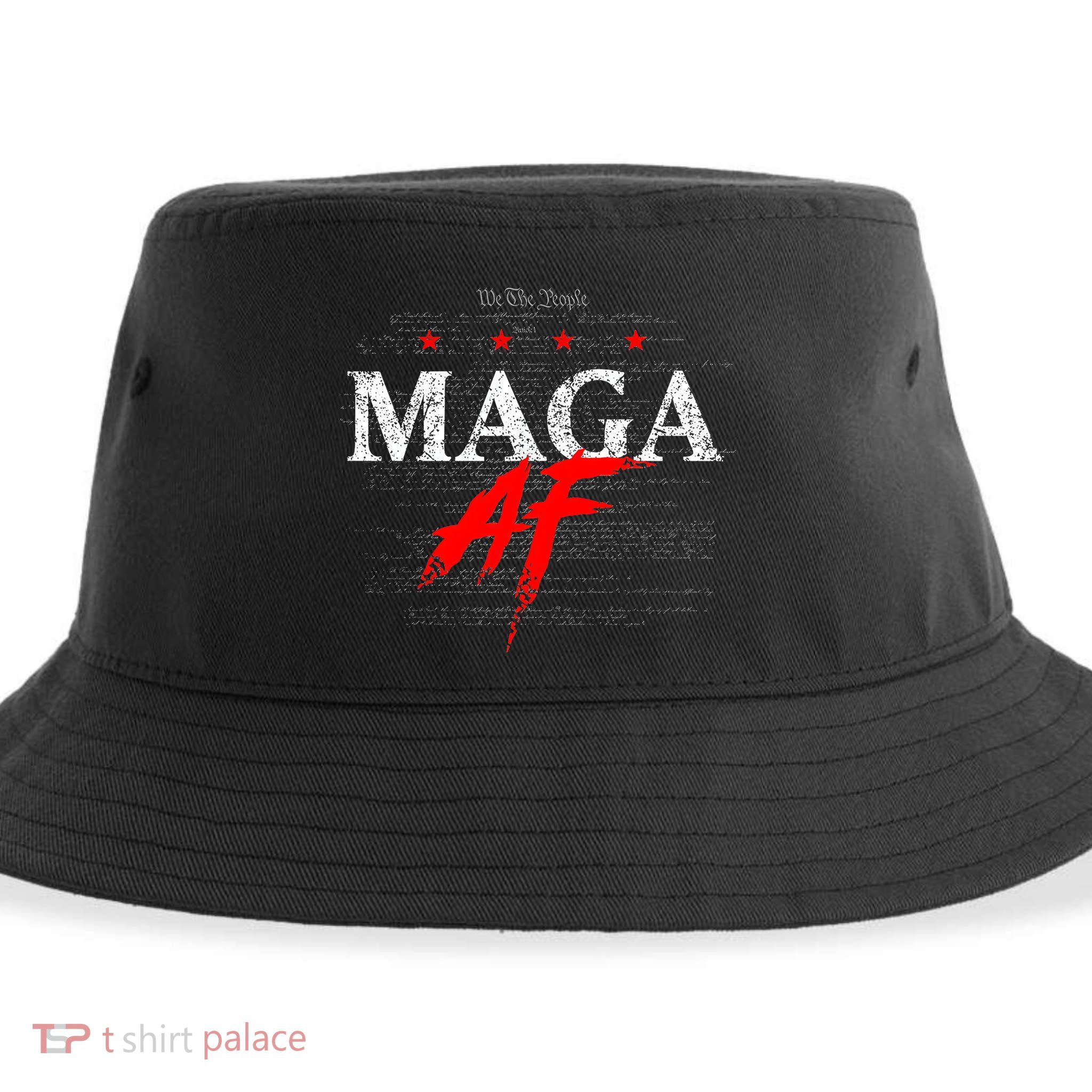We The People Maga Af Pro Trump Sustainable Bucket Hat