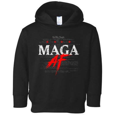 We The People Maga Af Pro Trump Toddler Hoodie