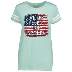 We The People Have Spoken Patriotic Usa Flag Enza Ladies Jersey Football T-Shirt