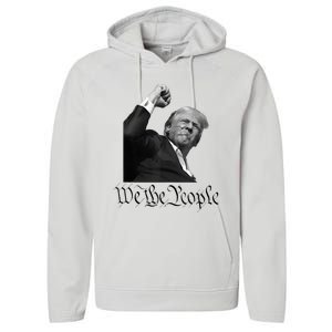 We The People Support Donald Trump Performance Fleece Hoodie