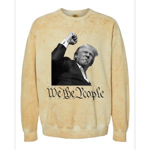 We The People Support Donald Trump Colorblast Crewneck Sweatshirt