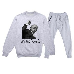 We The People Support Donald Trump Premium Crewneck Sweatsuit Set