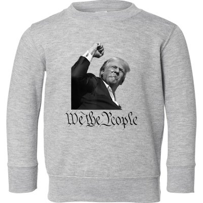 We The People Support Donald Trump Toddler Sweatshirt