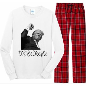 We The People Support Donald Trump Long Sleeve Pajama Set