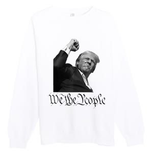 We The People Support Donald Trump Premium Crewneck Sweatshirt