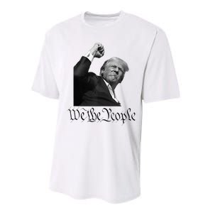 We The People Support Donald Trump Performance Sprint T-Shirt