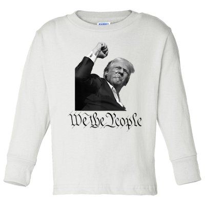 We The People Support Donald Trump Toddler Long Sleeve Shirt