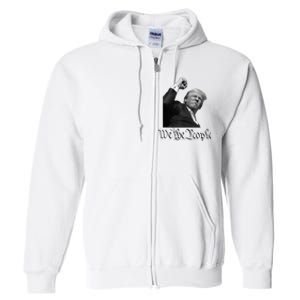 We The People Support Donald Trump Full Zip Hoodie