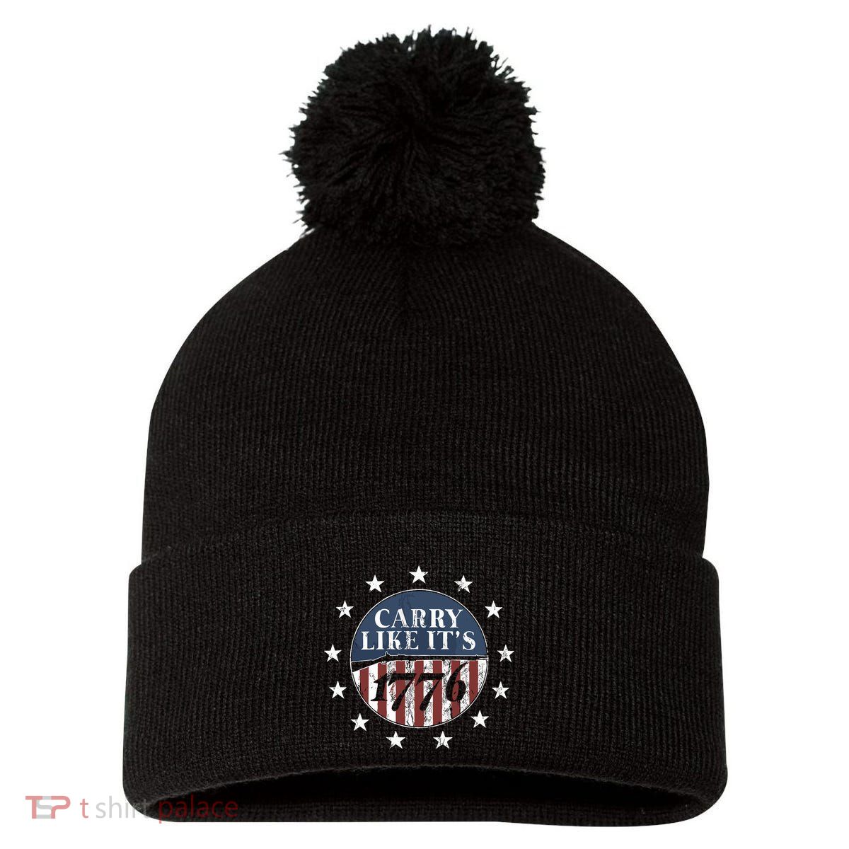 We The People Holsters Pom Pom 12in Knit Beanie