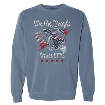 We The People Eagle American Flag Garment-Dyed Sweatshirt