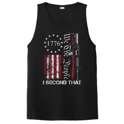 We The People I Second That 2nd Amendment US Flag PosiCharge Competitor Tank