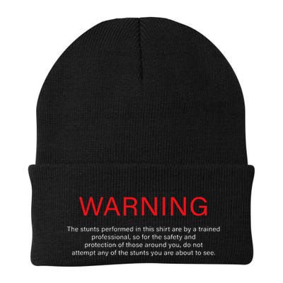 Warning Trained Professional Funny Jackass Stunts Disclaimer Beanie