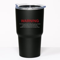 Warning Trained Professional Funny Jackass Stunts Disclaimer Tumbler