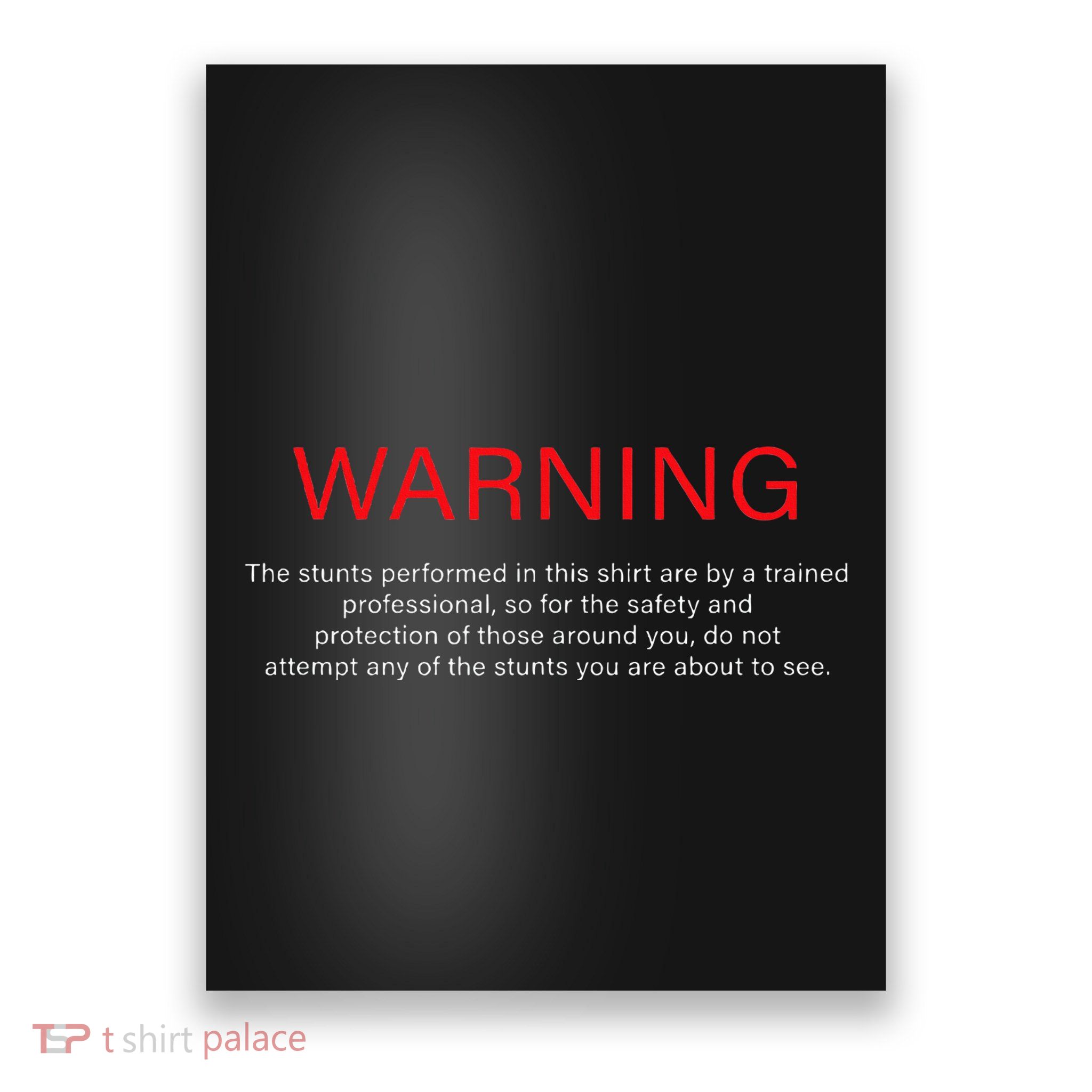 Warning Trained Professional Funny Jackass Stunts Disclaimer Poster