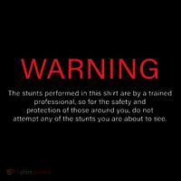 Warning Trained Professional Funny Jackass Stunts Disclaimer Tank Top