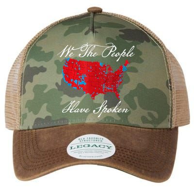 We The People Have Spoken Map Of 2024 Election Results Legacy Tie Dye Trucker Hat