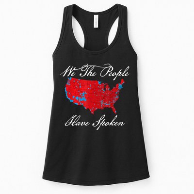 We The People Have Spoken Map Of 2024 Election Results Womens Tank Top