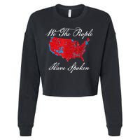 We The People Have Spoken Map Of 2024 Election Results Cropped Pullover Crew