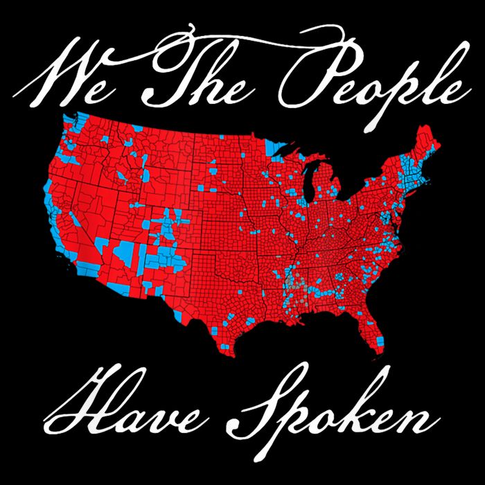We The People Have Spoken Map Of 2024 Election Results Wool Snapback Cap