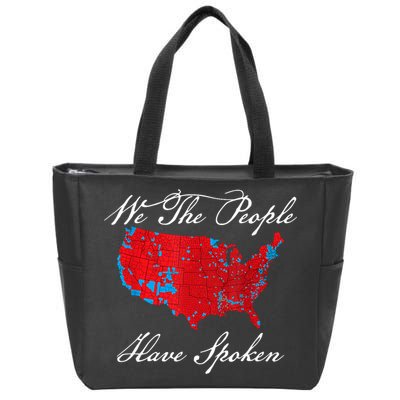 We The People Have Spoken Map Of 2024 Election Results Zip Tote Bag