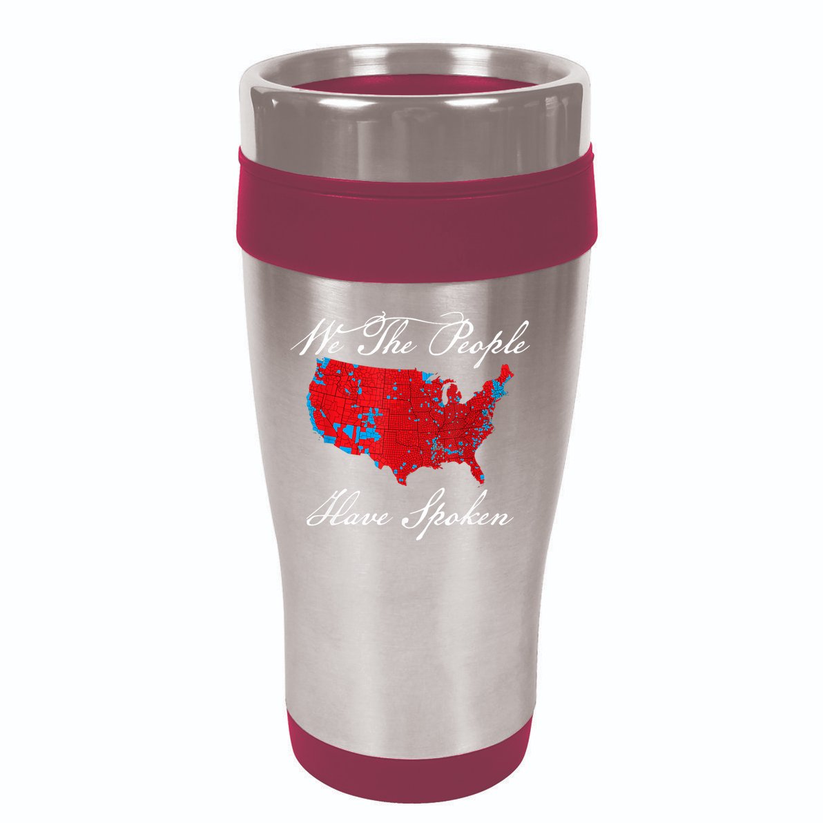 We The People Have Spoken Map Of 2024 Election Results 16oz Travel Tumbler