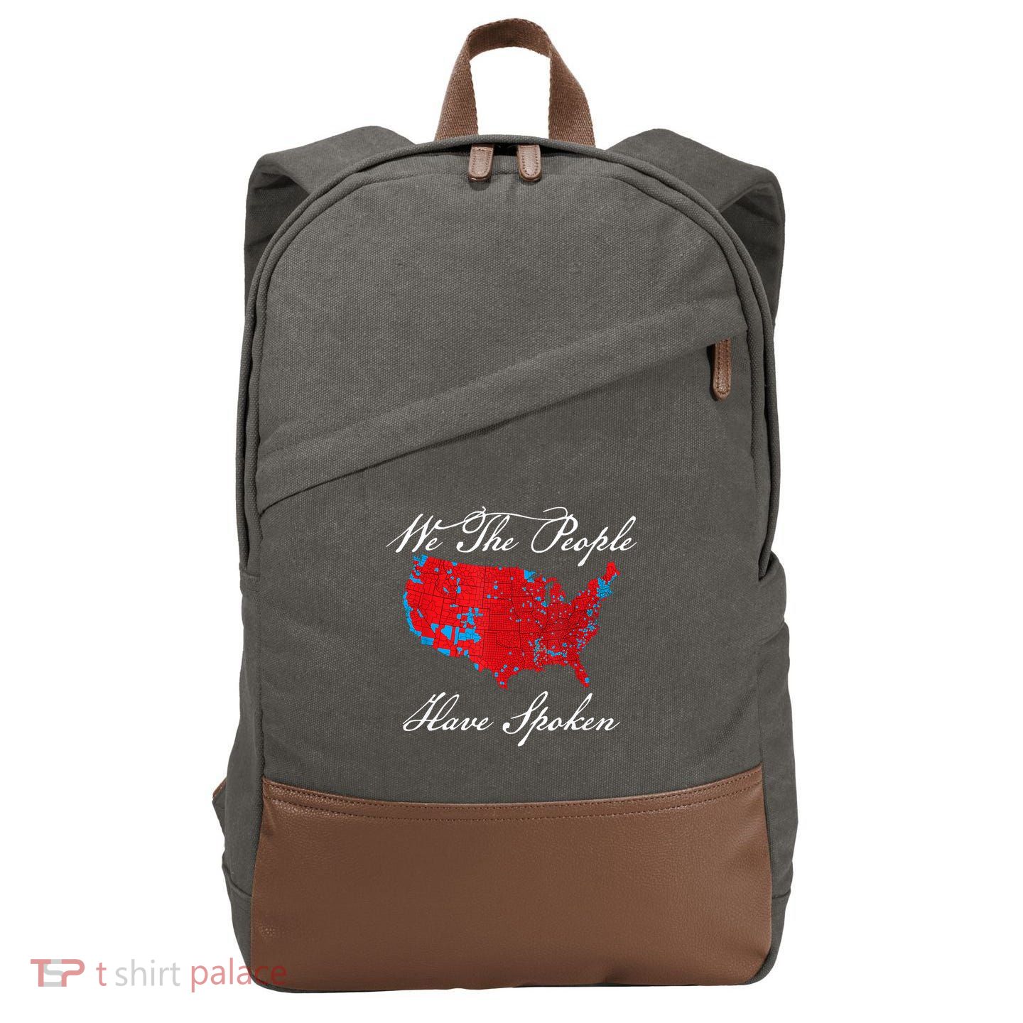 We The People Have Spoken Map Of 2024 Election Results Cotton Canvas Backpack