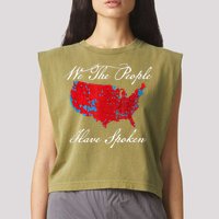 We The People Have Spoken Map Of 2024 Election Results Garment-Dyed Women's Muscle Tee