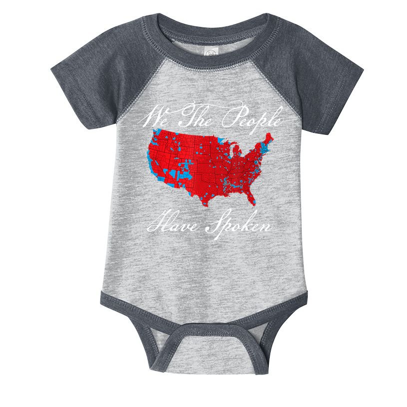 We The People Have Spoken Map Of 2024 Election Results Infant Baby Jersey Bodysuit