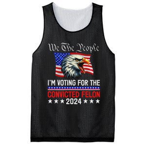 We The People Voting Felon 2024 Eagle Mesh Reversible Basketball Jersey Tank