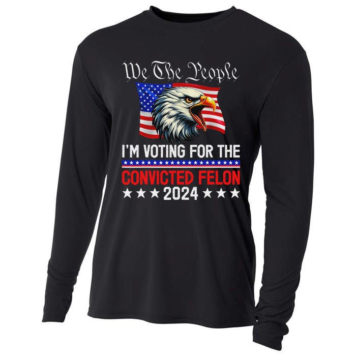 We The People Voting Felon 2024 Eagle Cooling Performance Long Sleeve Crew