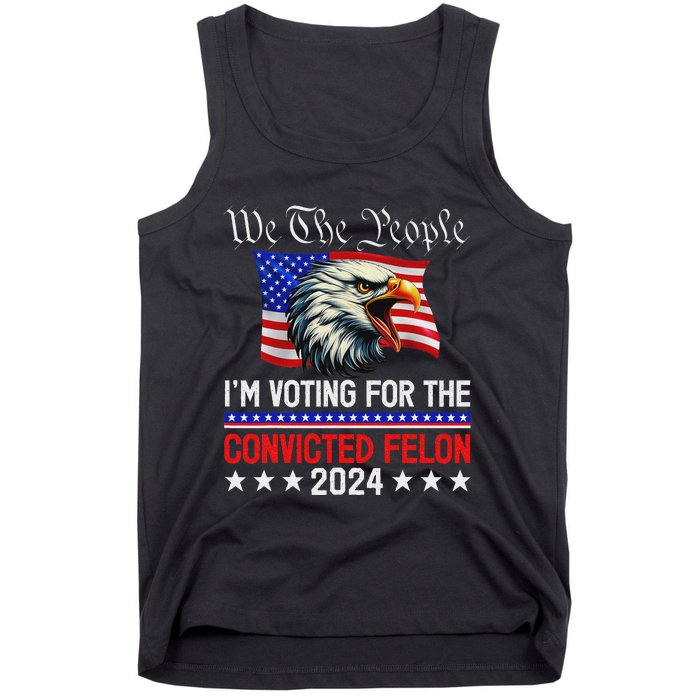 We The People Voting Felon 2024 Eagle Tank Top